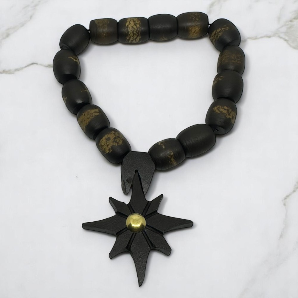 Wooden Star Rosary – Echoes of Forgotten Skies - 3