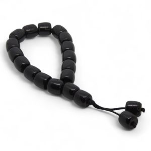 Spinning dhikr beads – Eternal Rhythm black tasbih with rotating prayer beads
