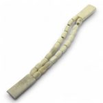 White Breath Rosary with natural ivory-toned matte beads in dual-strand layout, ideal for calm spiritual reflection.