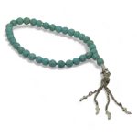 Firuze dasi tesbeh – 33 turquoise meditation beads with silver tassel