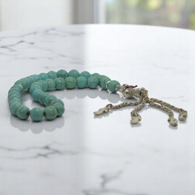 Turquoise Beads Rosary – Meditation Tranquility - Image 2