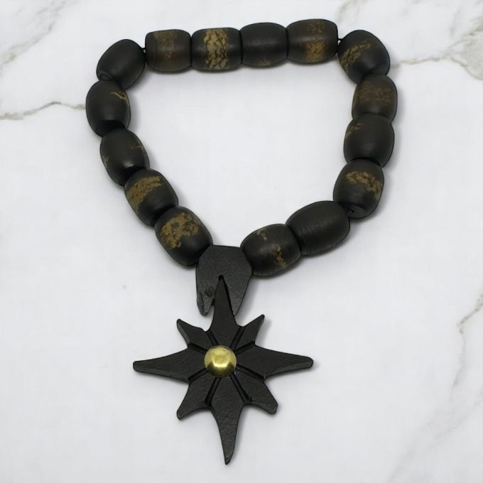 Wooden Star Rosary – Echoes of Forgotten Skies - Image 3