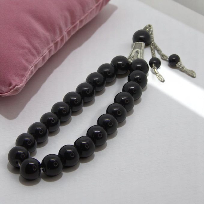 Black Agate – Energy  Elegance Rosary - Şəkil 2