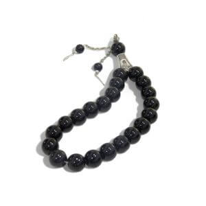 agat tesbeh – black agate rosary for spiritual focus and energy