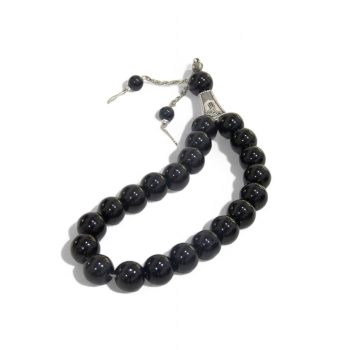 agat tesbeh – black agate rosary for spiritual focus and energy
