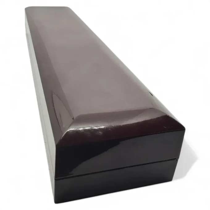 Polished Mahogany Illuminated Display Box - Şəkil 3