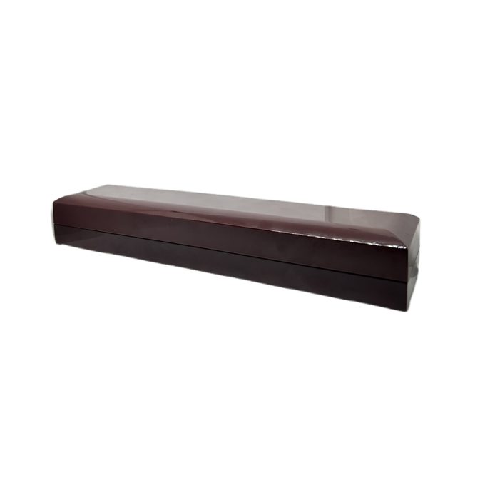 Polished Mahogany Illuminated Display Box - Şəkil 2