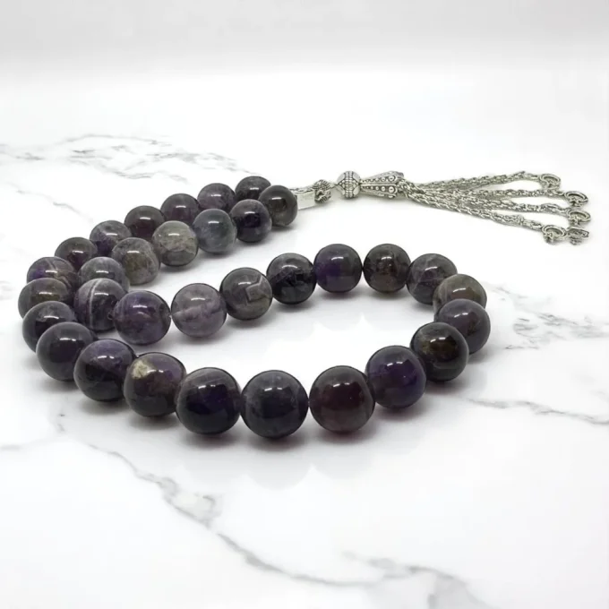 Natural Amethyst – Tranquil Aura Rosary - Image 2