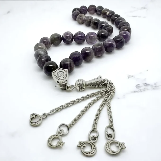 Natural Amethyst – Tranquil Aura Rosary - Image 3