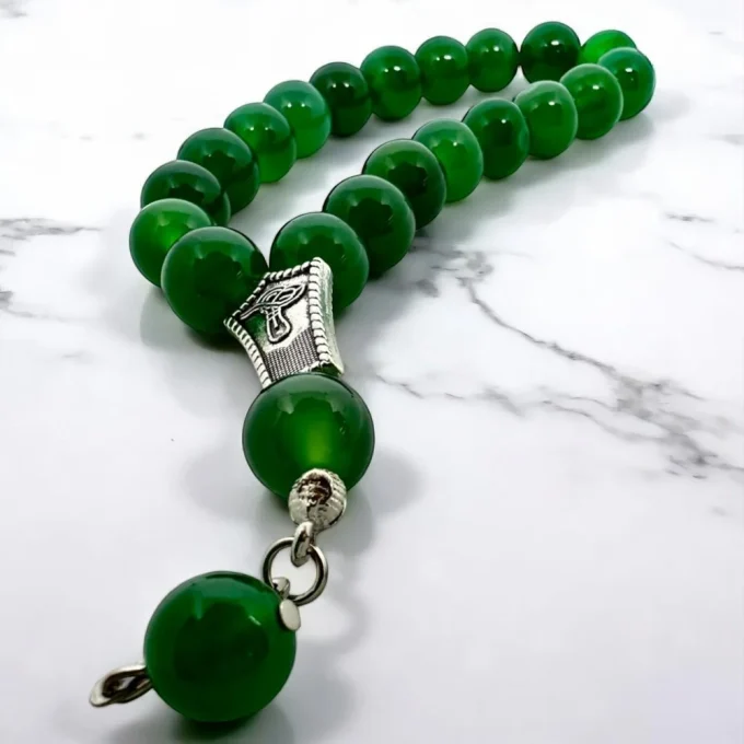 Green Agate Rosary – Prosperity Flow - Image 2