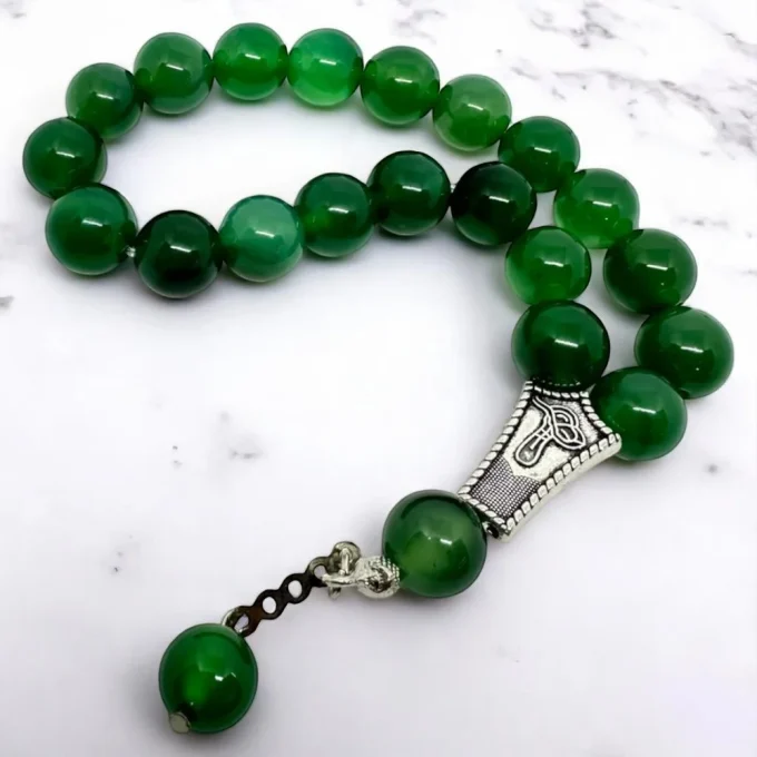Green Agate Rosary – Prosperity Flow - Image 4