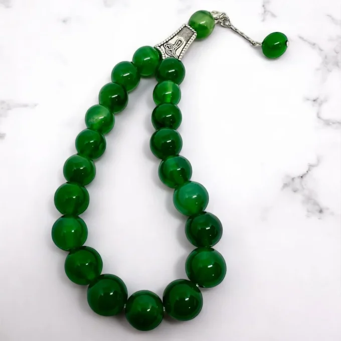 Green Agate Rosary – Prosperity Flow - Image 3