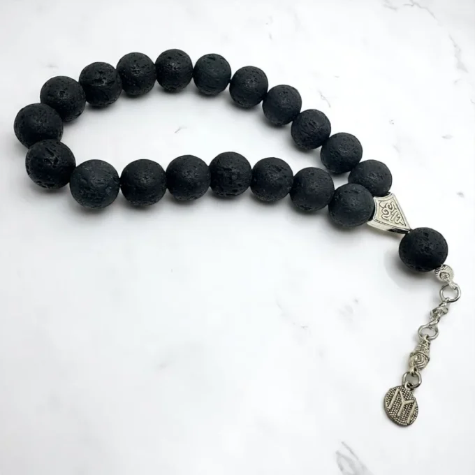 Matte Black Stone Rosary - Grounding Focus - Image 3