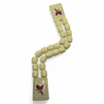 Xaribulbul tesbeh with ivory beads and kharibulbul flower design for cultural and spiritual reflection