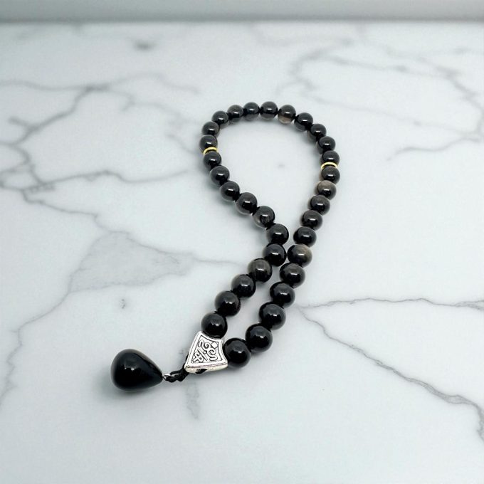 Silence of the Shadow - Agate Rosary - Image 2