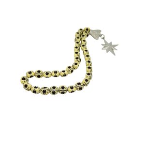 zer tesbehi-Caucasian Star Ornamental Patterned Rosary with 10mm beads and star charm