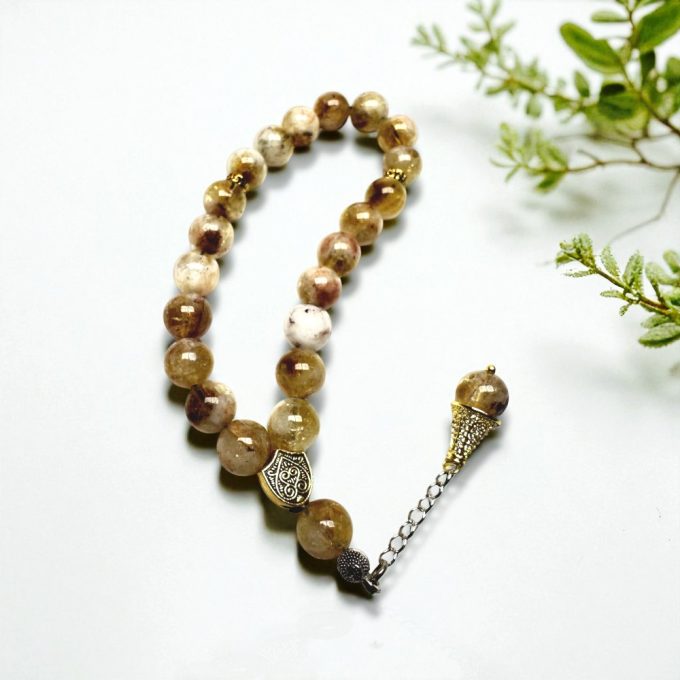 Citrine Combo Set - Rosary & Keychain - Image 3