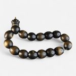 Ebonite rosary with crown cap