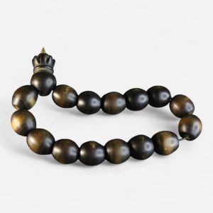 Ebonite rosary with crown cap