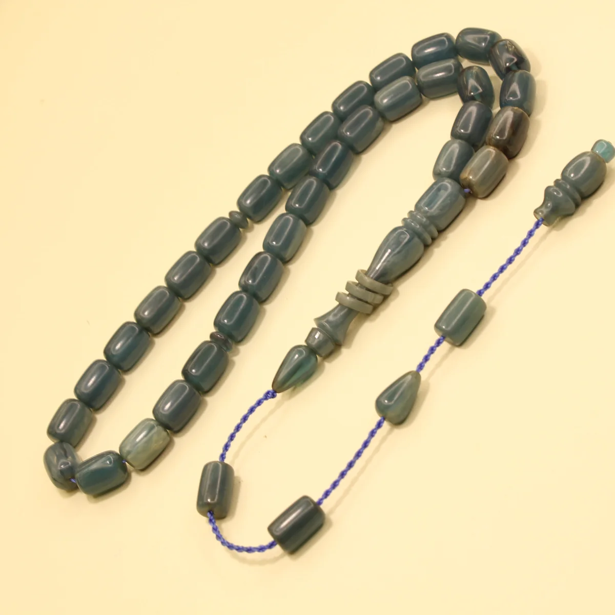 Silindir Kəsim Halqa İmaməli Sıxma Kəhrəba - Şəkil 2