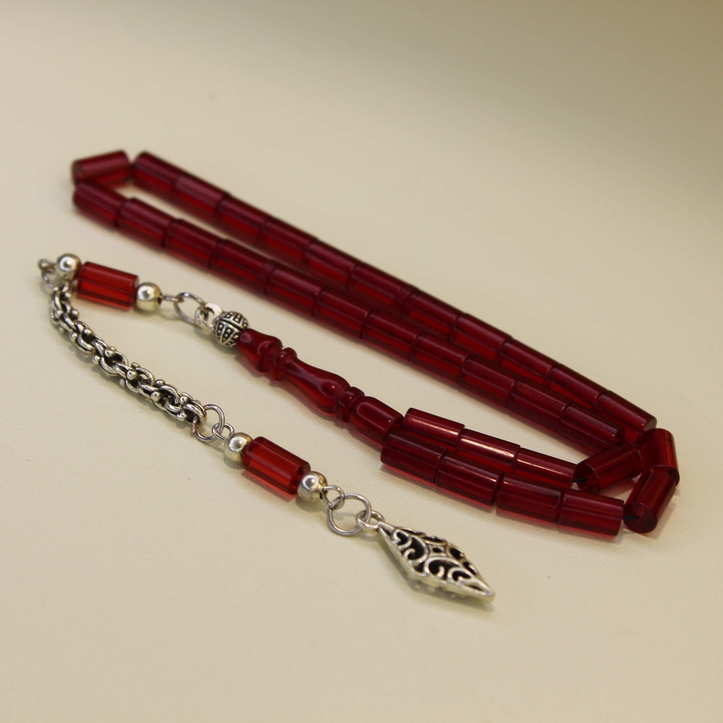 Qırmızı neon bilək boy kəhrəba - Şəkil 2