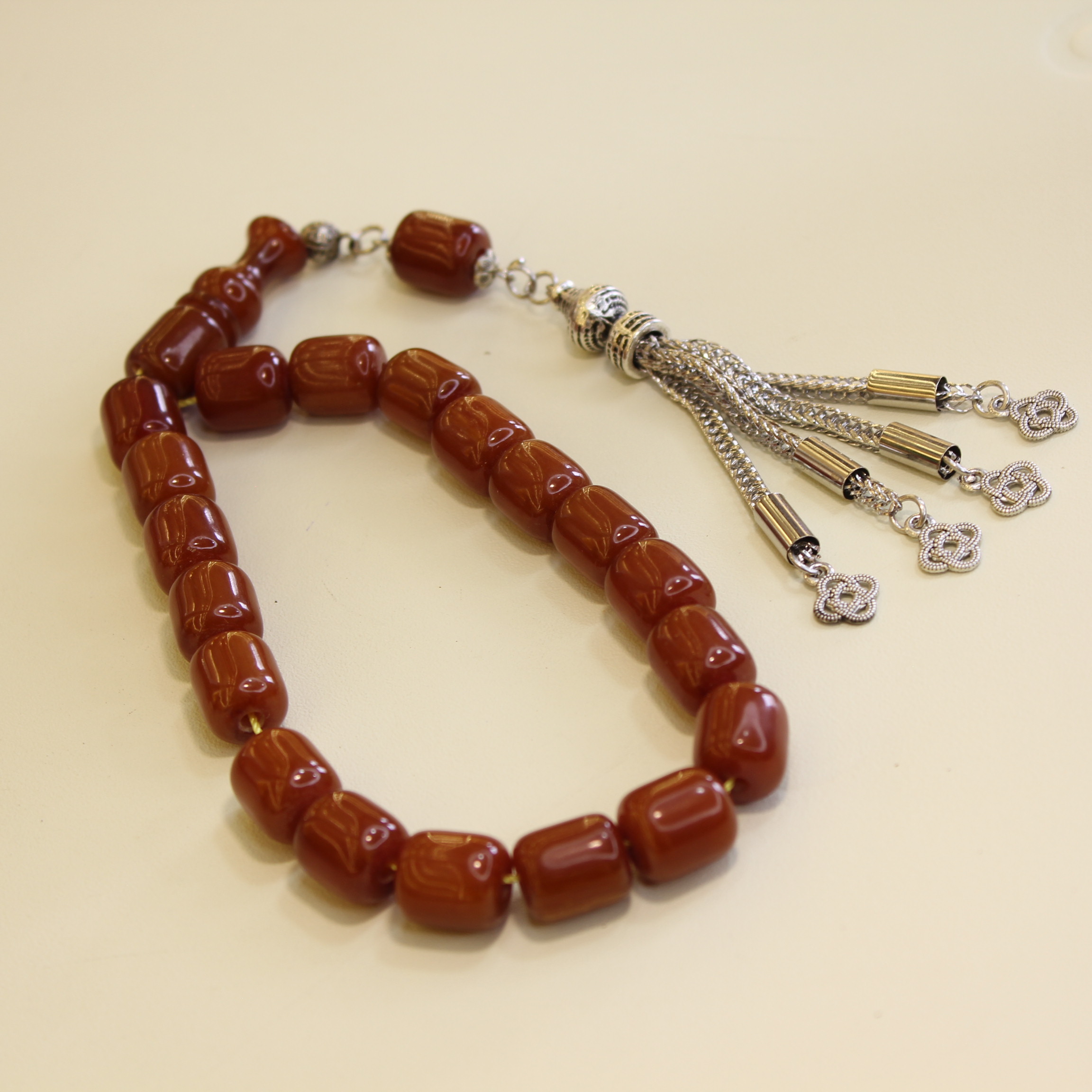 Tünd Qəhvəyi Maskot Təsbeh - Şəkil 2