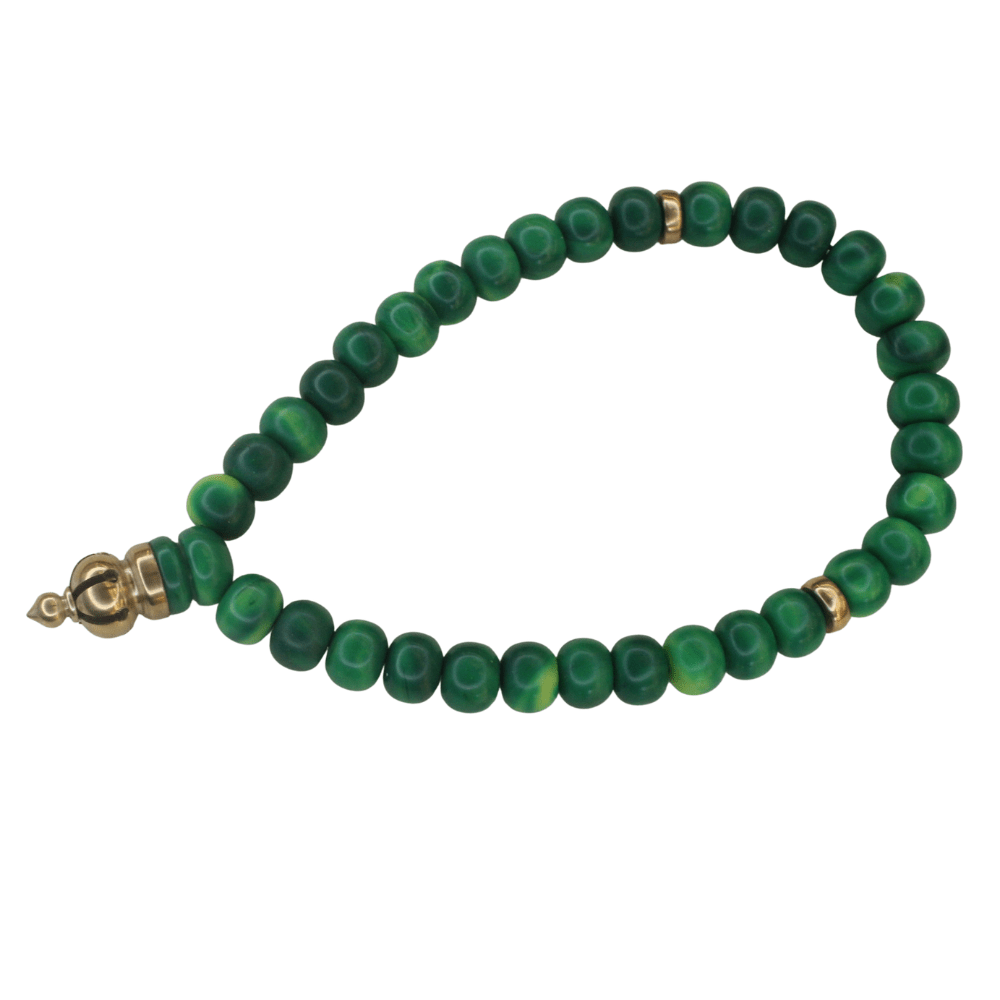 Yaşıl sıxma kəhrəba təsbeh