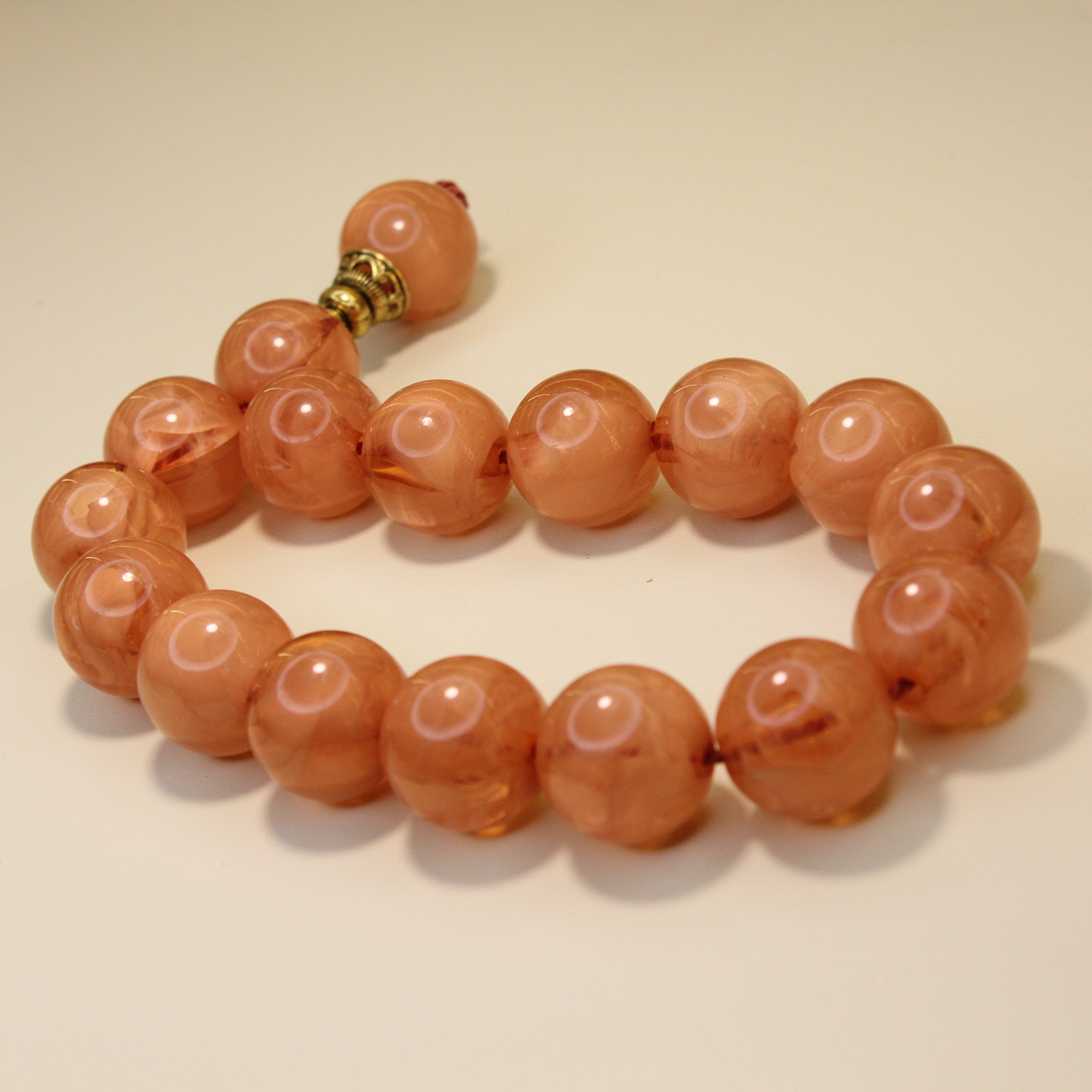 Narıncı böyük daşlı təsbeh - Şəkil 3