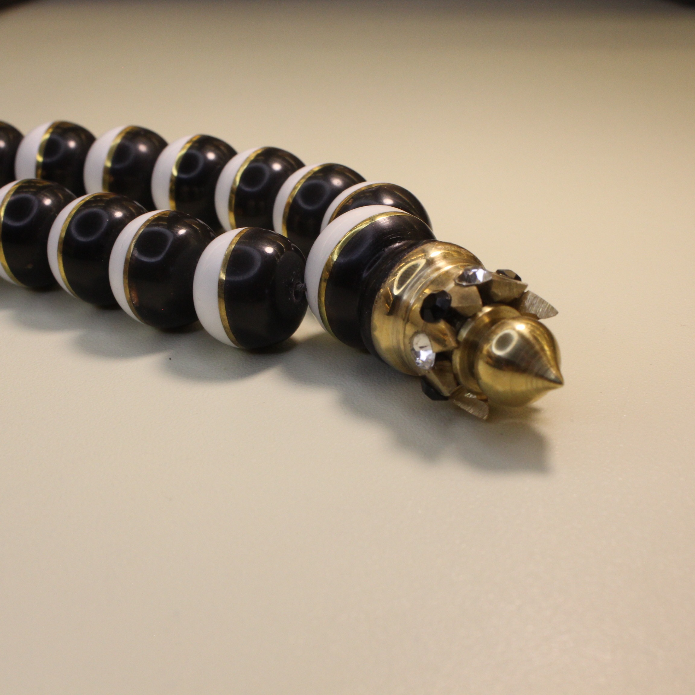 Ağ-qara mərmər təsbeh - Şəkil 3