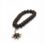 Qara ulduz klonlu mərmər təsbeh