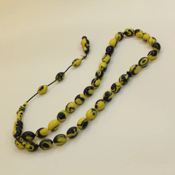 Fatih-erbabacan-imzali-amazont-katalin-materialli-təsbehlər-23 Qara ləkəli sarı arizona katalin təsbeh