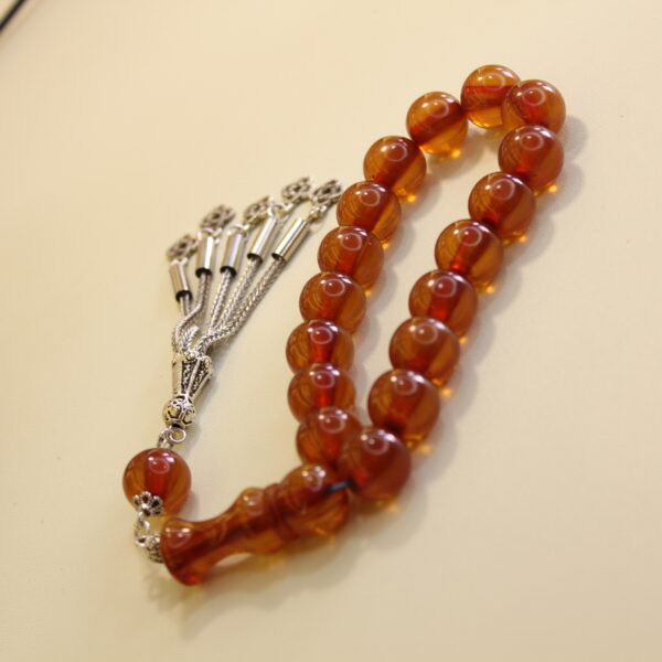 Yumuru kəsim qəhvəyi maskot təsbeh