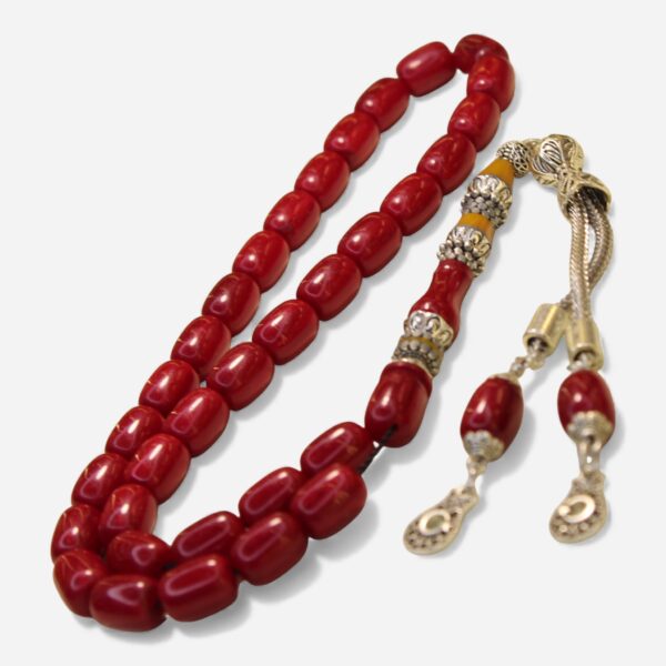 Naqqaşlı Qırmızı Sıxma kəhrəba