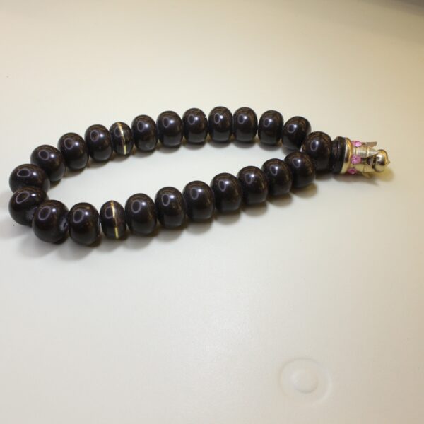 Ləkəli ağ ulduz klonlu mərmər təsbeh