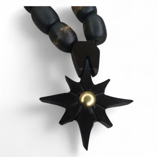 T-00026-2 Wooden Star Rosary – Echoes of Forgotten Skies