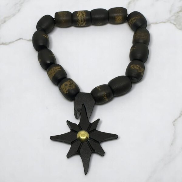 T-00026-3 Wooden Star Rosary – Echoes of Forgotten Skies