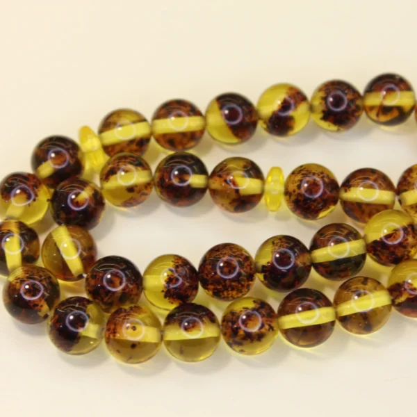 Beyrut Fosilli Sıxma Kəhrəba Təsbeh